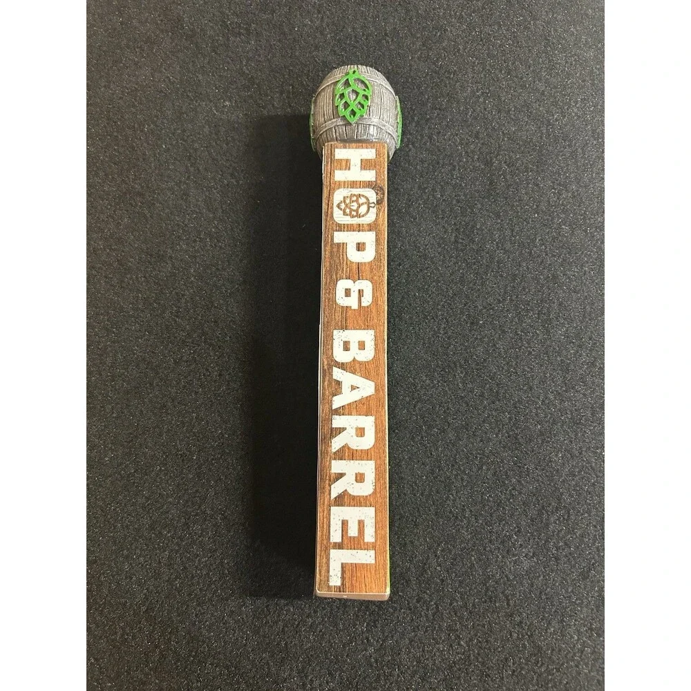 Hop & Barrel Hazy Valley Hazy IPA Beer Tap Handle Flying Skull 12